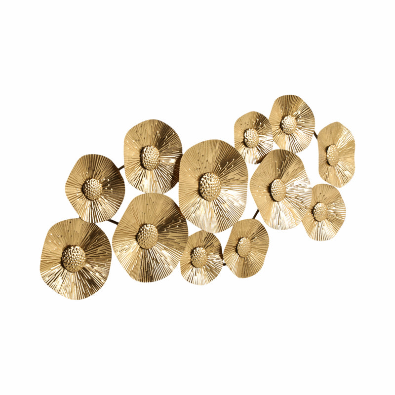 39 Gold Layered Discs Metal Wall D?cor, Gold