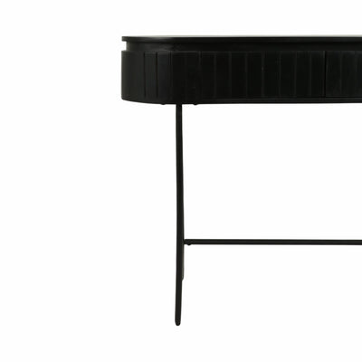 45x32 Ribbed Cabinet, Black