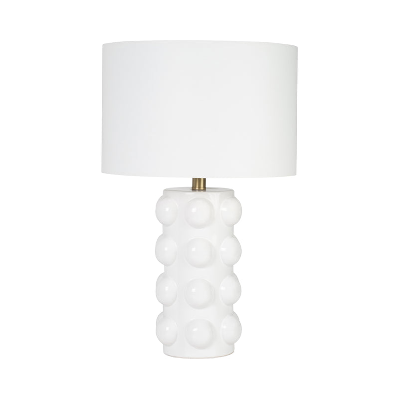 Ceramic 22 Bubble Table Lamp, White