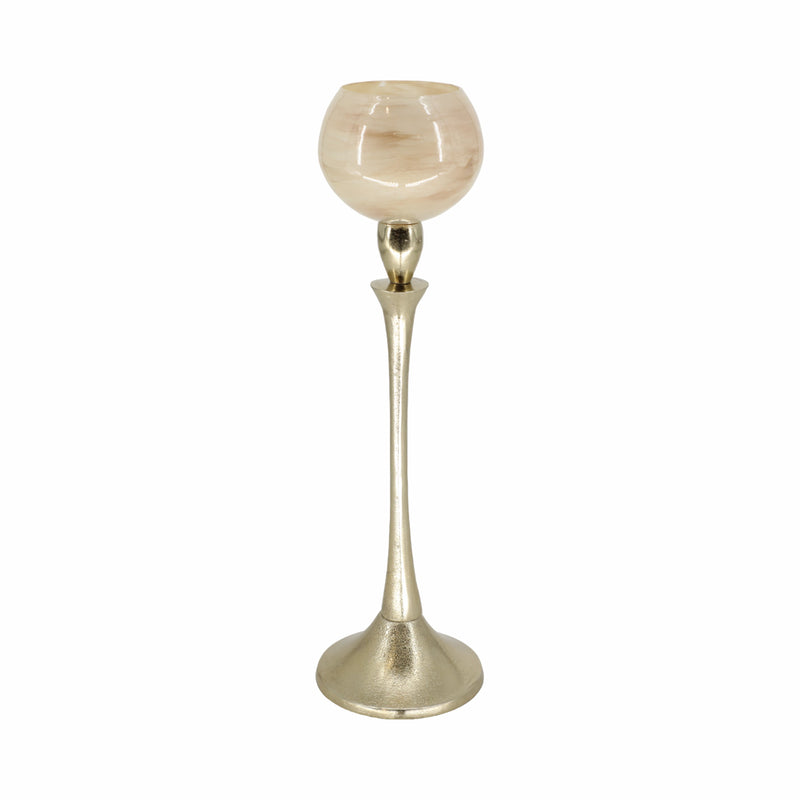 GLASS 18 GOBLET VOTIVE HOLDER, OPAL