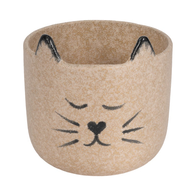 7 Kitty Planter, Tan