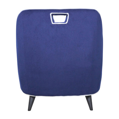 TWO-TONED ACCENT CHAIR - DARK BLUE  KD