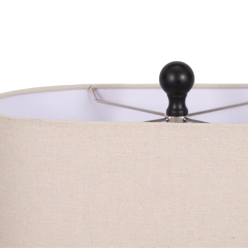 21 Open Cut-out Table Lamp, Black