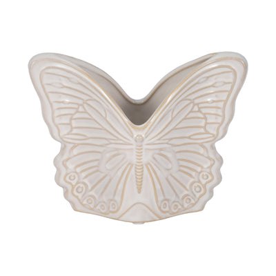 7 Butterfly Planter, Ivory