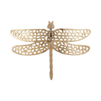 Metal, 10 Dragonfly W/ Cutouts , Gold