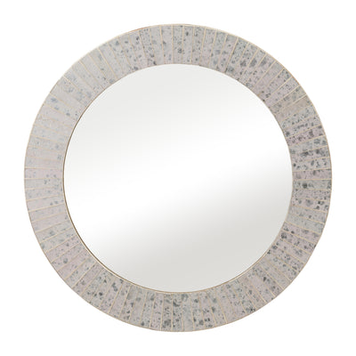 MOSAIC 24 RND TILED MIRROR CHMPG