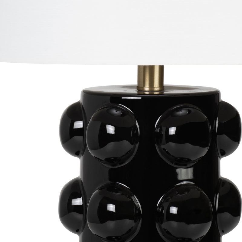 Ceramic 22 Bubble Table Lamp, Black