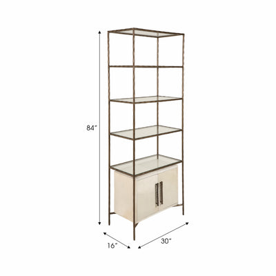 30 Azamara Real Hide Etagere Shelf