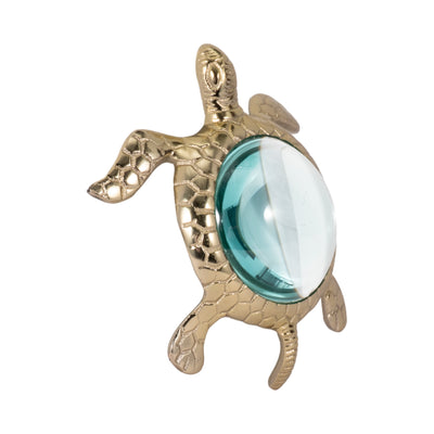 6 Sea Turtle Magnifying Glass, Gold