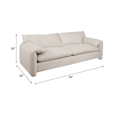 94 Casper Sofa, Ivory