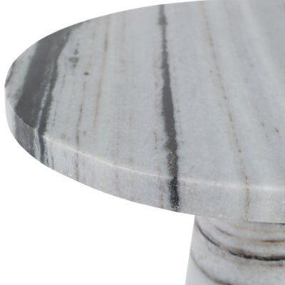 22 Panda Stone Marble Accent Table, Multi