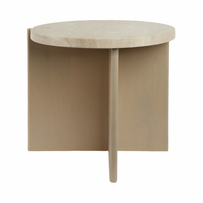 20 Connley Large Marble And Wood Accent Table