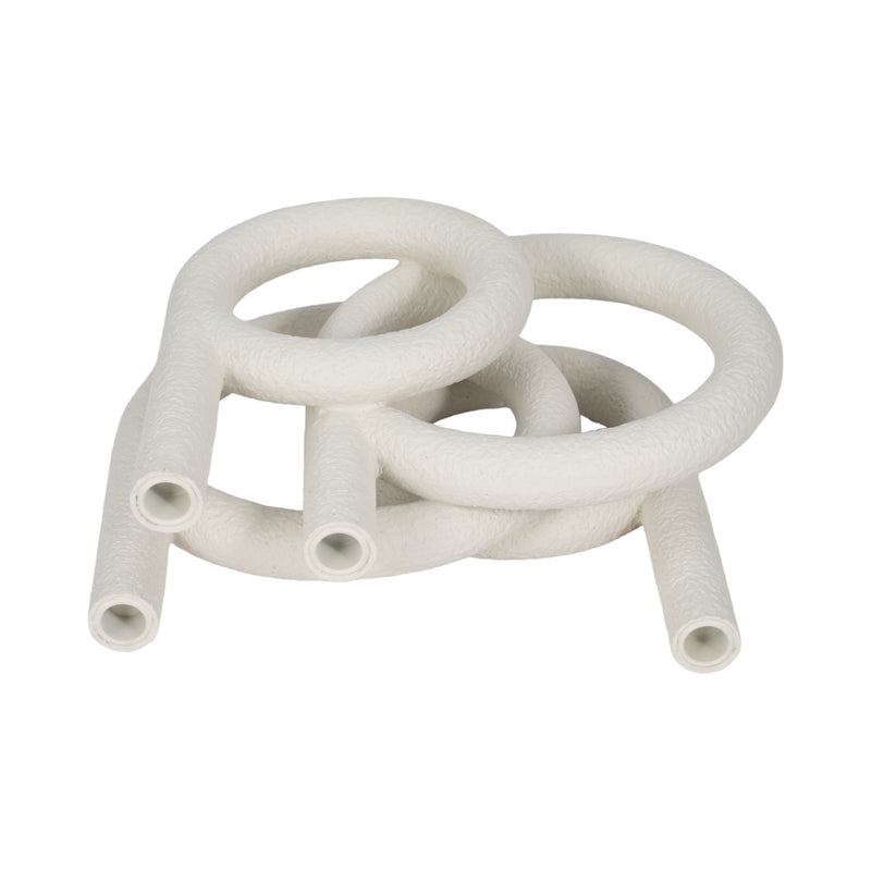 15 Looped 4-taper Candleholder, White