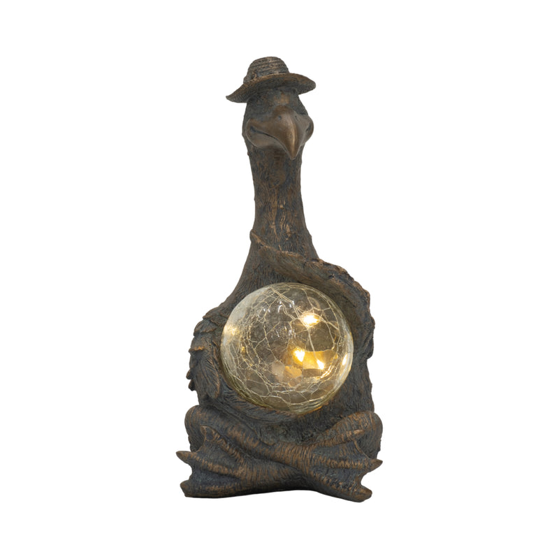 10 Flamingo With Solar Orb, Antique Copper