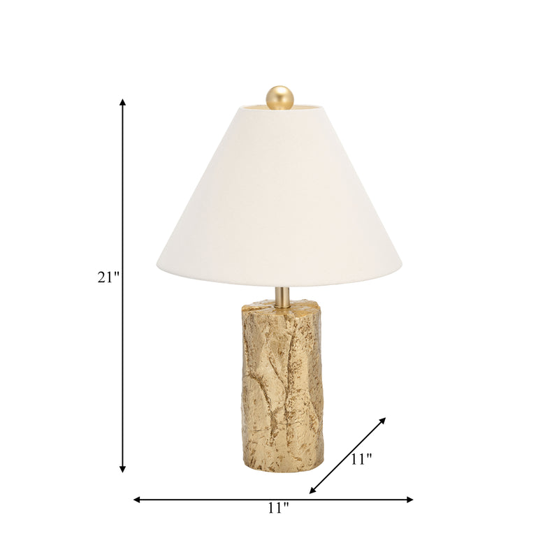 Resin 26 Textured Table Lamp, Gold