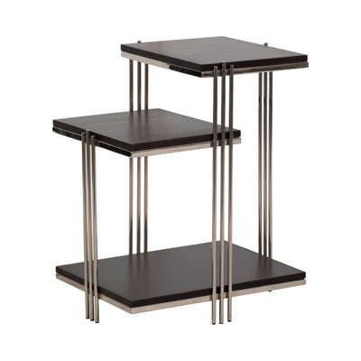 Metal/wood, 24 Three Tier Side Table