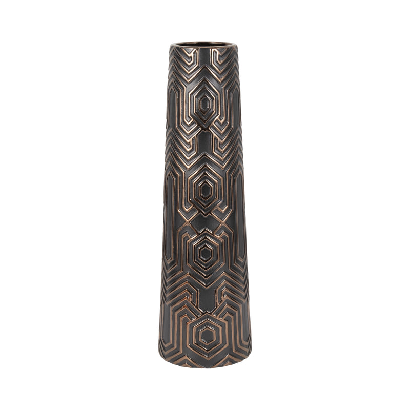 26 Rialto Oversized Contemporary Vase, Black