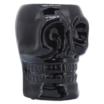 CER, 6 SKULL VASE, BLACK