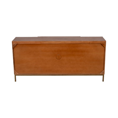 30 MIDCENTURY SLAT SIDEBOARD, MANGO BRWN