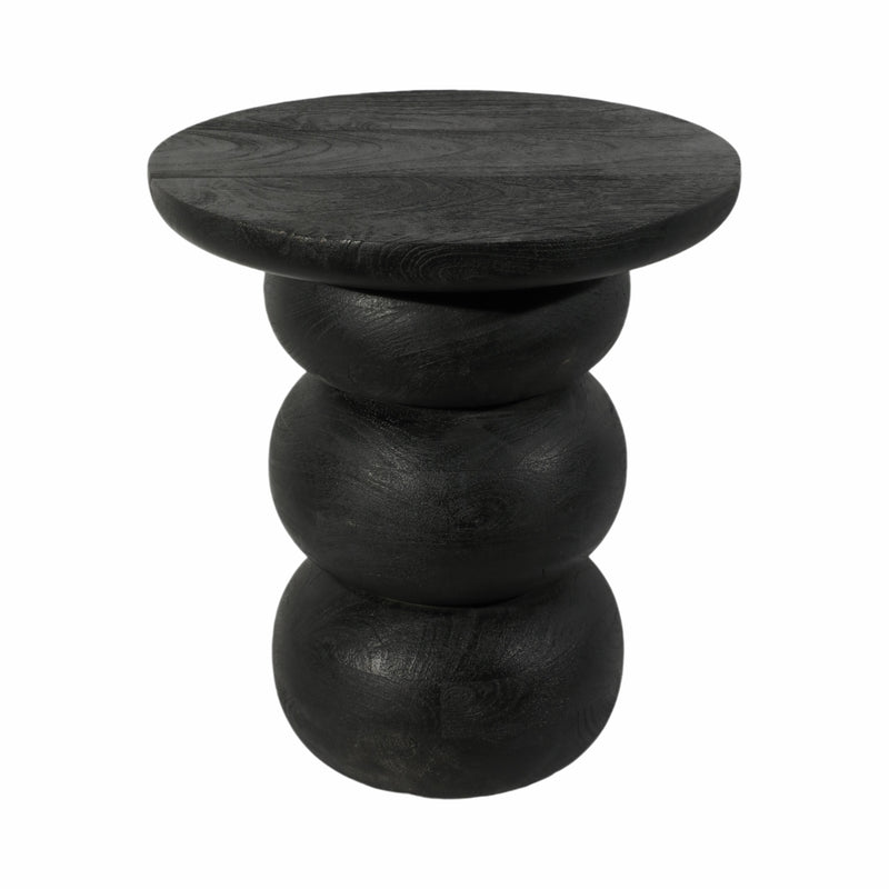 Wood, 19 Bibendum Accent Table, Black