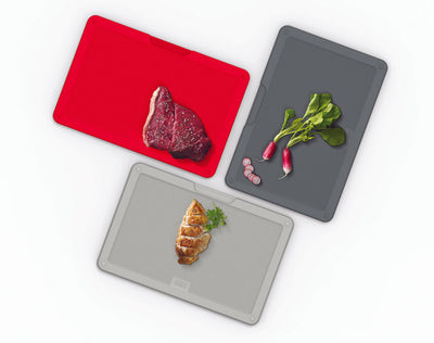 Joseph Joseph Duo Chopping Board Set 3 PC  with Case Grey