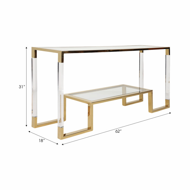 62 Vassar Acrylic Console Table