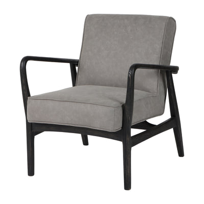 33 Avalon Wood Accent Chair, Gray