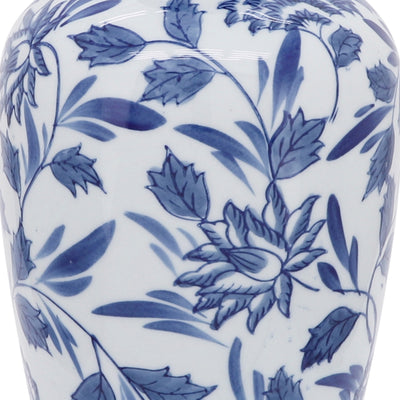 CER, 13H CHINOISERIE VASE, BLUE/WHITE