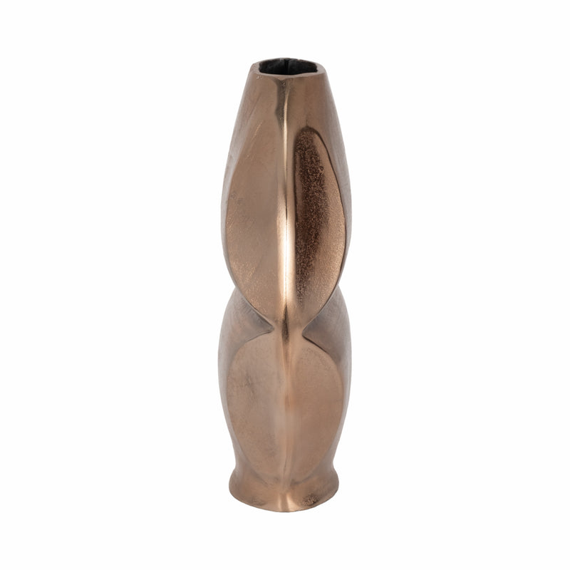 14 Byram, Metal Slit Vase, Champagne