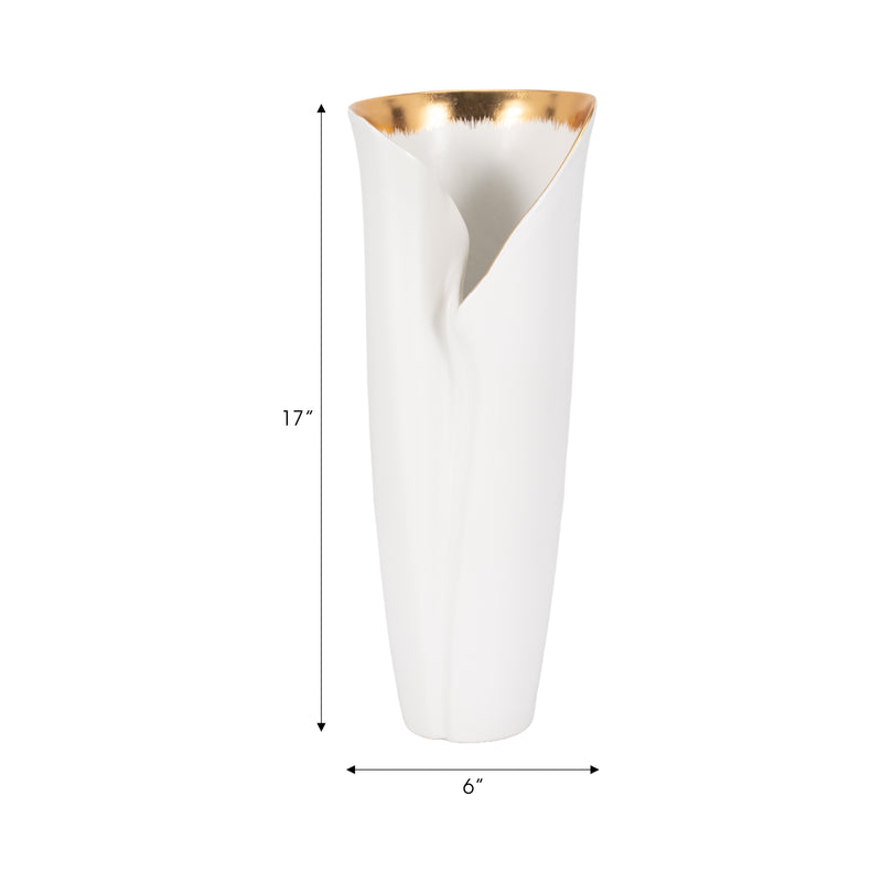 18 HOLLIS LARGE VASE, WHITE