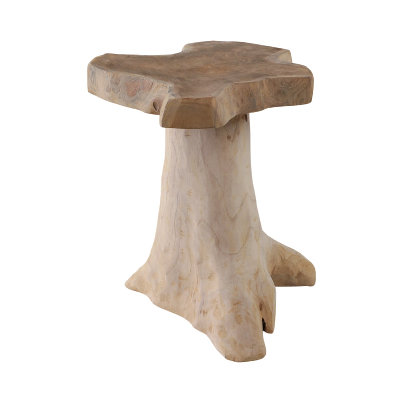 18 Teak Root Mushroom Accent Table, Natural