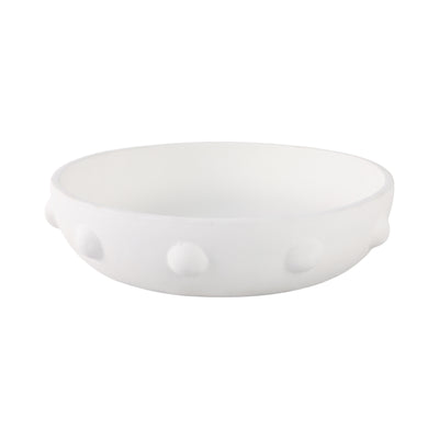 13 Clay Beaded Bowl, White