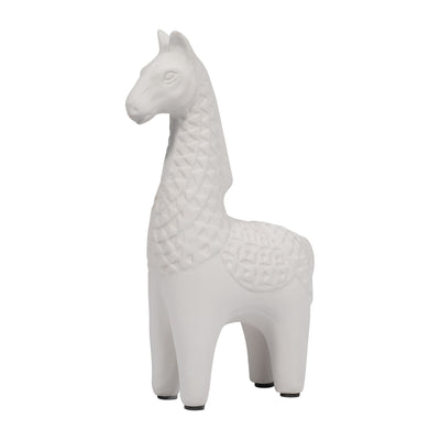 Clay, 11 Standing Llama, Ivory