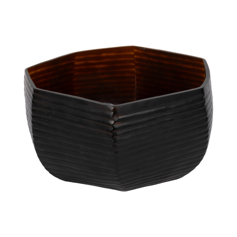 14 Dimma Medium Brown Glass Bowl