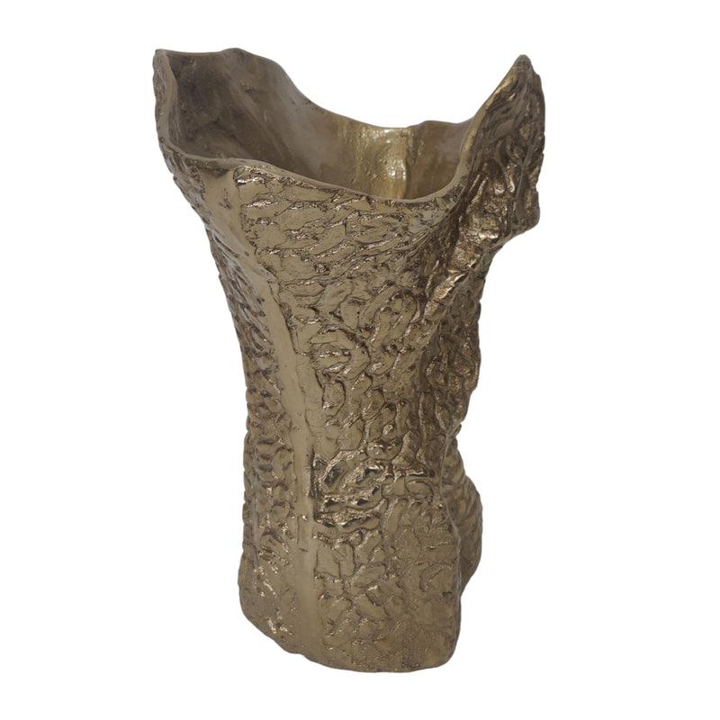 18 Bozzeli Metal Oversized Vase, Gold