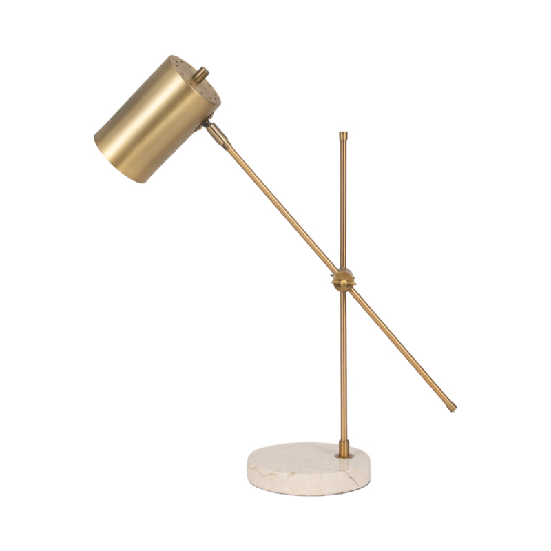 20 Zonda Travertine Table Lamp, Gold