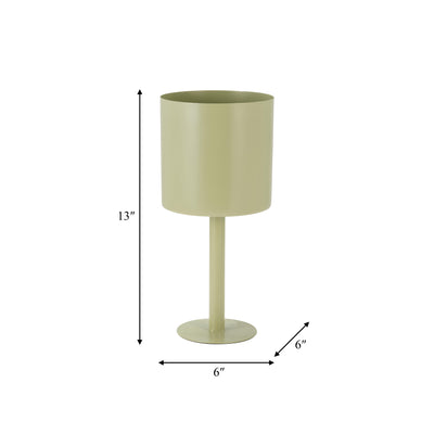 Ec Metal,6,flat Round Base Planter,tendril