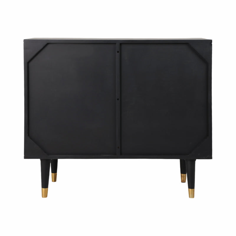 36 Norte Black Wood Chest