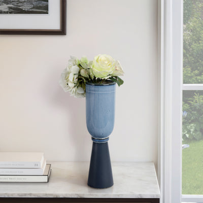 14 Marion Medium Blue Vase