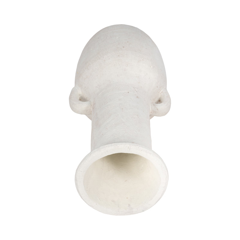 19 Terracotta Nomad Vase Rough Finish, White