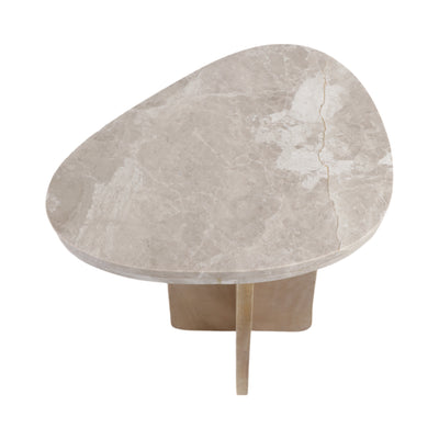 24 Corvus Marble And Wood Accent Table