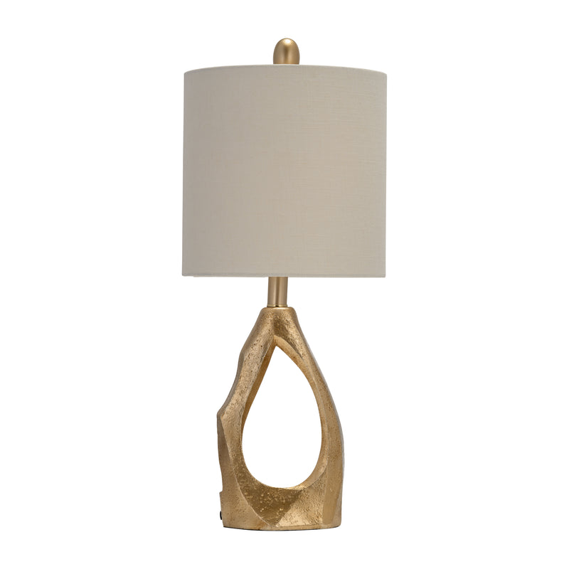 Resin 24 Organic Table Lamp, Gold