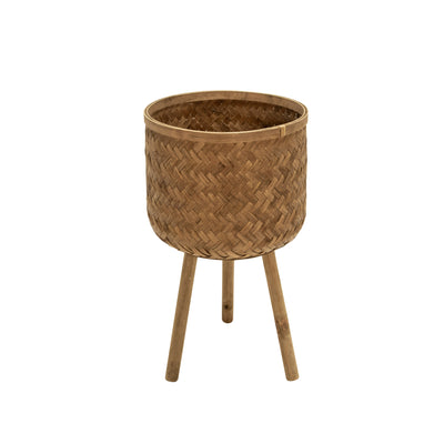 S/3 BAMBOO PLANTERS 11/13/15 BROWN