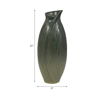 Rubpert Large Green Vase