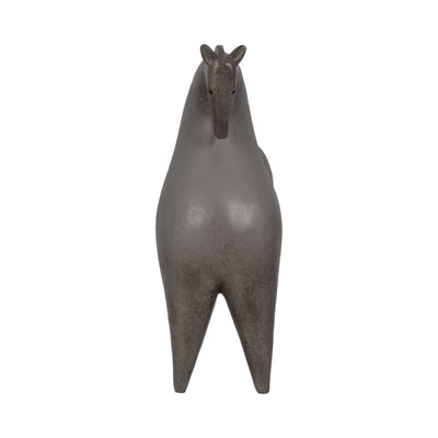 12 Curved Horse, Grey