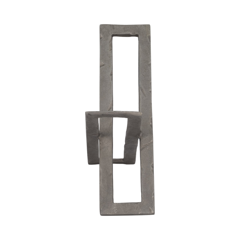 12 Metal Abstract Sculpture, Gunmetal