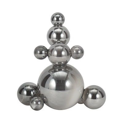 8 ATLAS SILVER CRYSTAL BUBBLE STATUARY