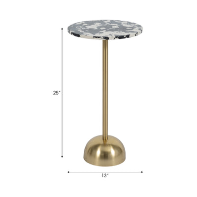 25 HATHIE GOLD ACCENT TABLE, KD