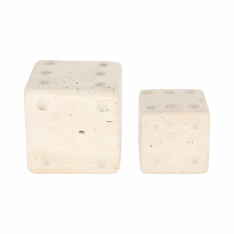 S/2 3/4 Mistry Travertine Dice