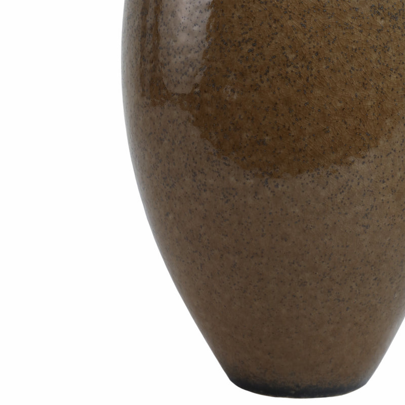 12 Callen Tall Porcelain Vase, Brown